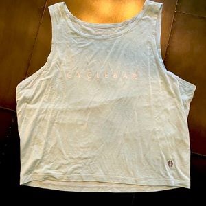 Cyclebar baby blue tank top